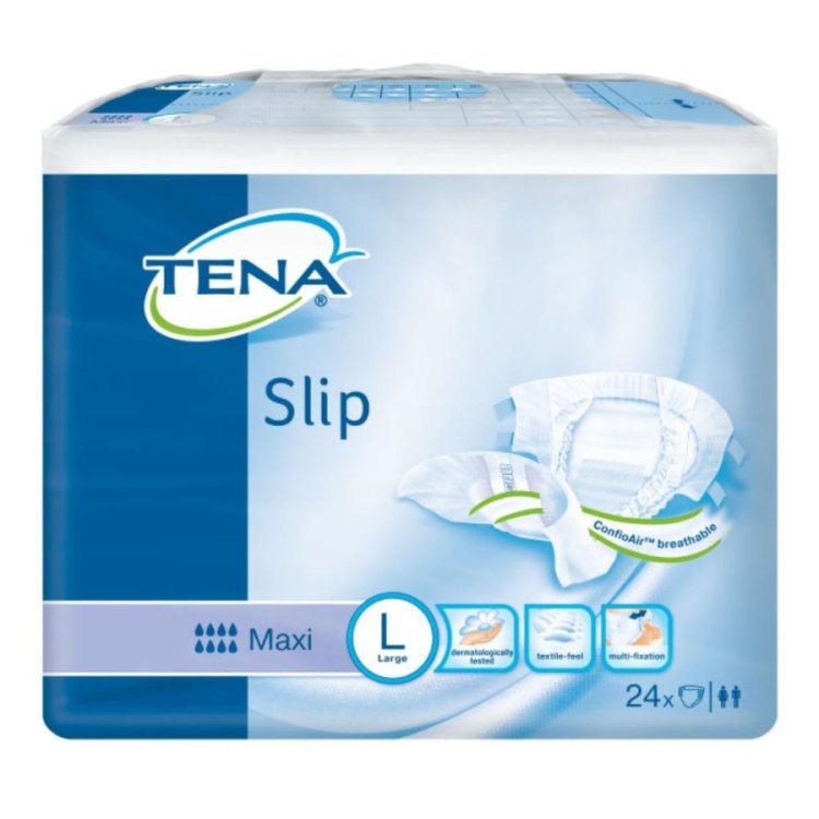 Tena Slip Maxi Pannolino a Mutandina Taglia L Assorbenza Massima 24 Pezzi