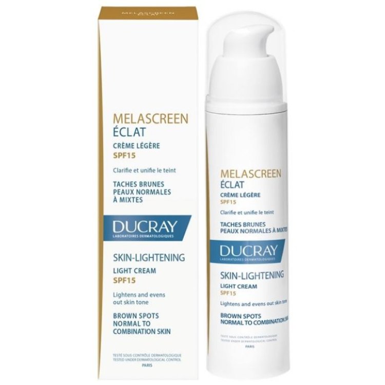 Ducray Melascreen Eclat Crema Schiarente Leggera SPF15 Uniforma Illumina 40ml