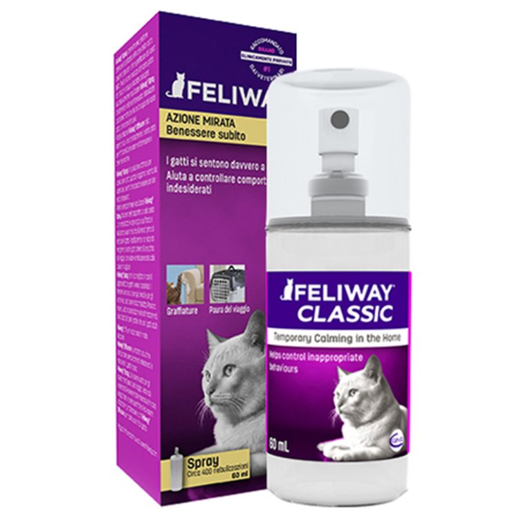 Feliway Classic Spray Ambiente Benessere Gatto 60ml Feliway Classic Spray Ambiente Benessere Gatto 60ml