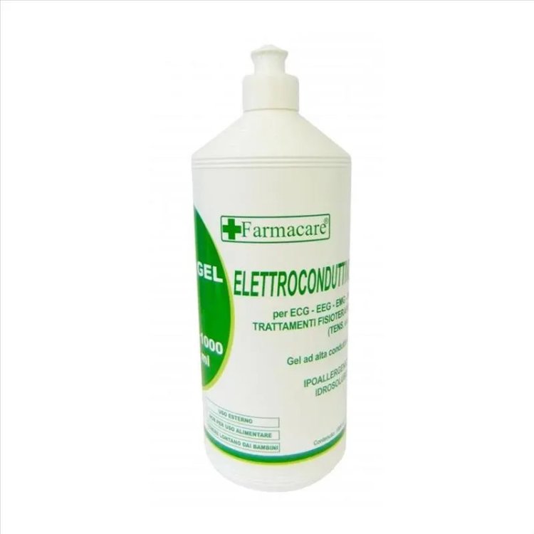 Farmacare Gel Elettroconduttivo Dispositivo Medico per ECG EEG EMG 1000ml