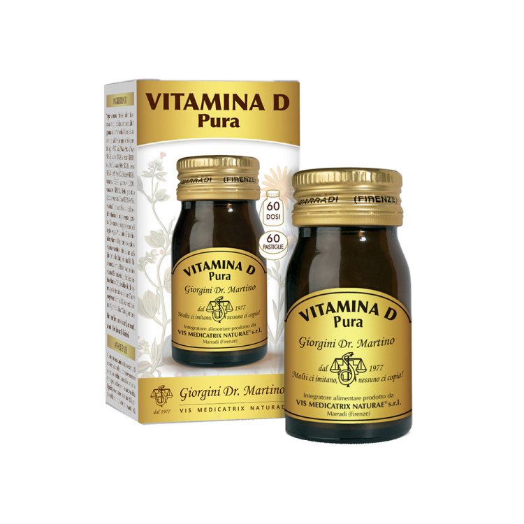 Giorgini Vitamina D Pura Integratore Alimentare per Ossa 60 Pastiglie Giorgini Vitamina D Pura Integratore Alimentare per Ossa 60 Pastiglie