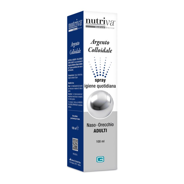 Nutriva Argento Colloidale Spray Naso e Orecchie Igiene Quotidiana 100ml