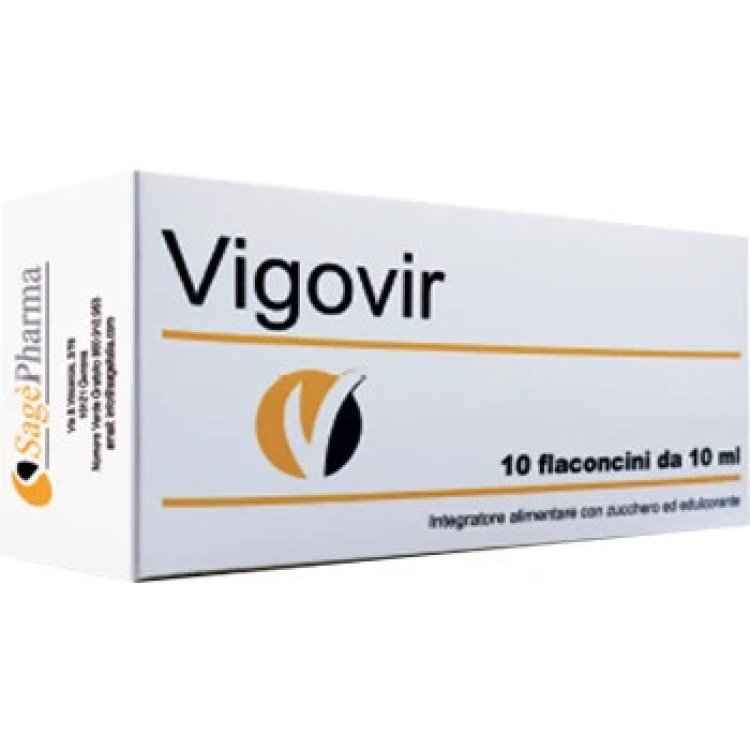 Sage Pharma Vigovir Integratore Ricostituente Stanchezza 10 Flaconcini 10ml Sage Pharma Vigovir Integratore Ricostituente Stanchezza 10 Flaconcini 10ml