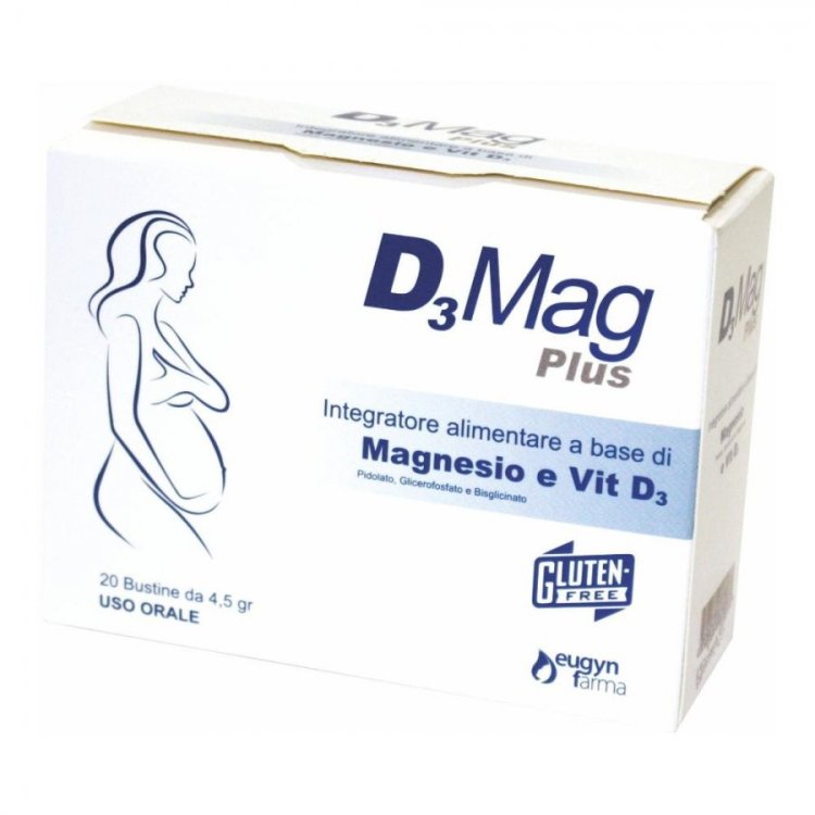 Adl farmaceutici D3 Mag Plus Integratore Magnesio e Vitamina D3 20 Bustine