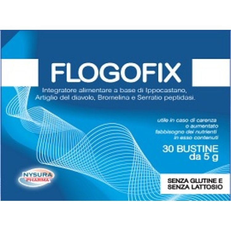 Nysura Pharma Flogofix Integratore Alimentare per Infiammazioni 30 Bustine