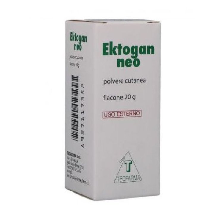 Teofarma Ektogan Neo Polvere Dermoprotettiva Antimicrobica Irritazioni Cutanee 20 g