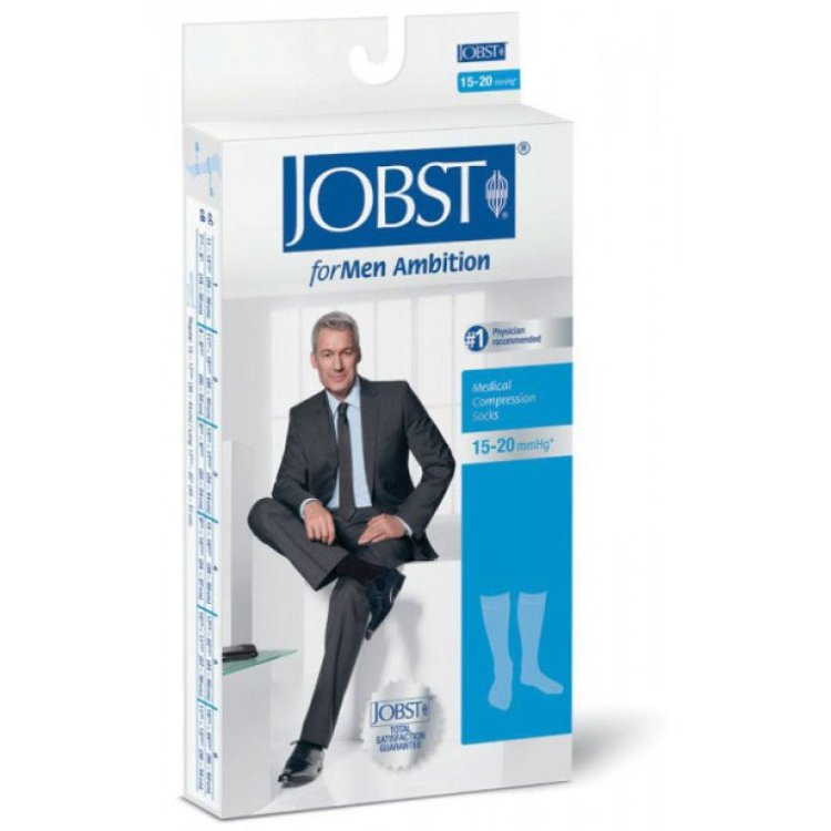 Jobst For Men Calza Gambaletto Compressiva 15-20 mmHg Blu Taglia 4