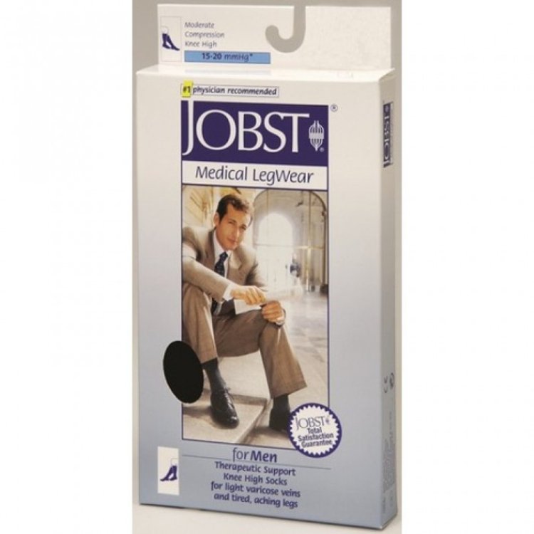Jobst For Men Gambaletto Compressivo Nero 15-20 mmHg Taglia 2