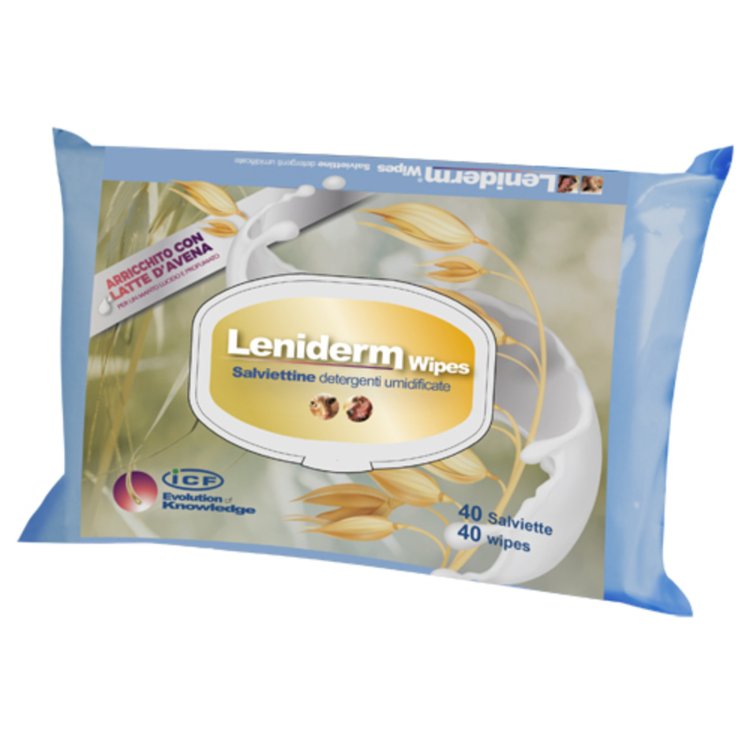 I.C.F. Leniderm Salviette Detergenti Pocket Per Cani e Gatti 40 Strappi