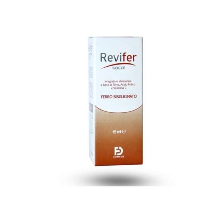 Farma Deb Revifer Gocce Integratore di Ferro, Acido Folico e Vitamina C 15ml