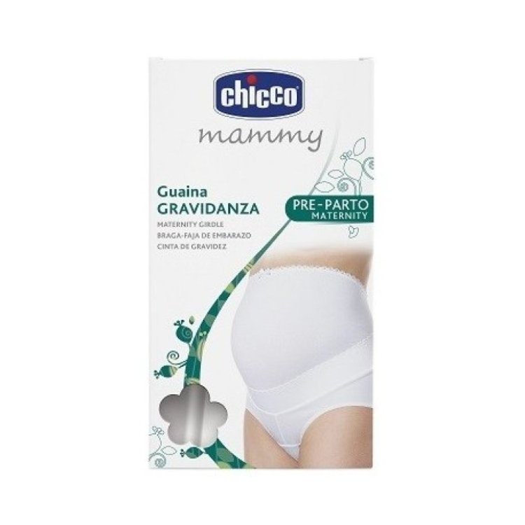 Chicco Mammy Guaina Gravidanza Regolabile Supporto Addominale Bianca Taglia 6