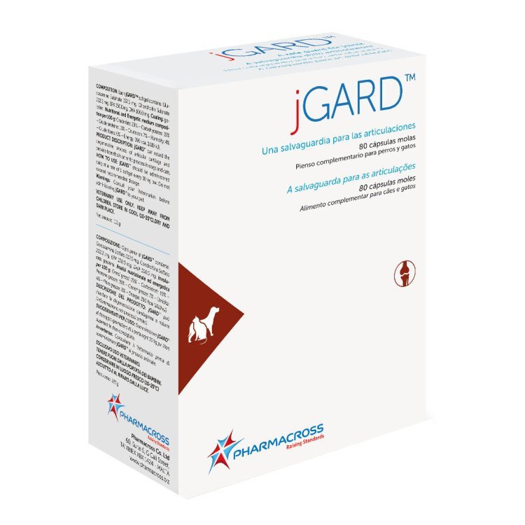 Pharmacross jGARD 80 Perle, Mangime Complementare per Cani e Gatti