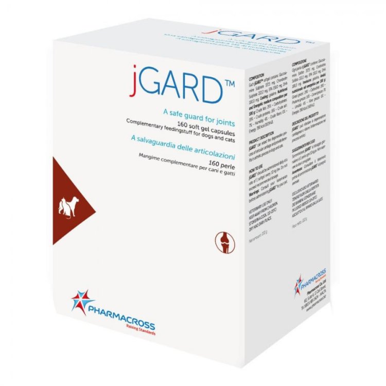 Pharmacross Jgard Integratore Cani e Gatti Supporto Articolare 160 Perle