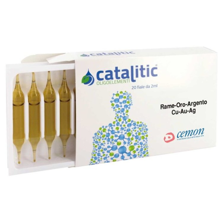 Cemon Catalitic Oligoelementi Rame Oro Argento per Astenia 20 Fiale Cemon Catalitic Oligoelementi Rame Oro Argento per Astenia 20 Fiale