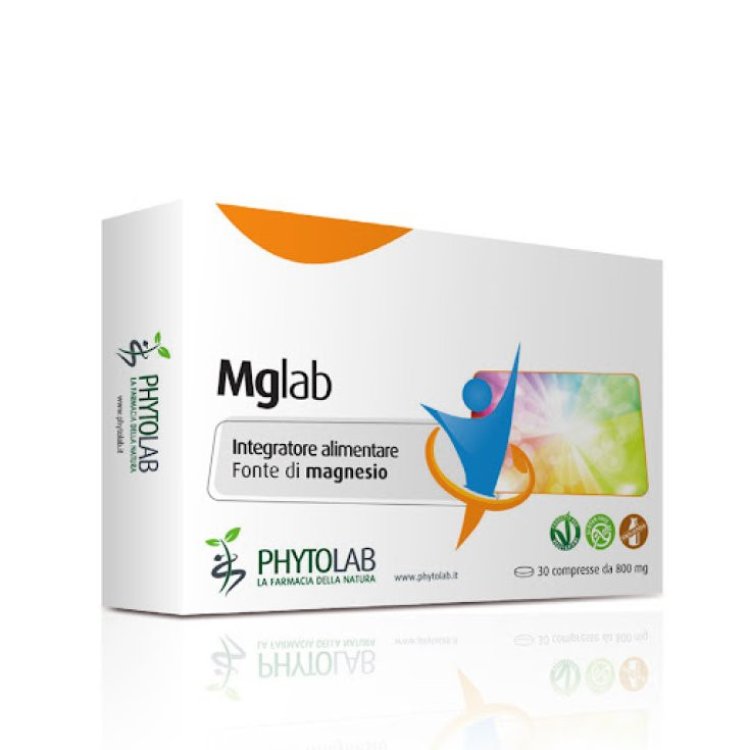 Phytolab MGLAB Integratore Alimentare di Magnesio in Compresse, 30x800mg
