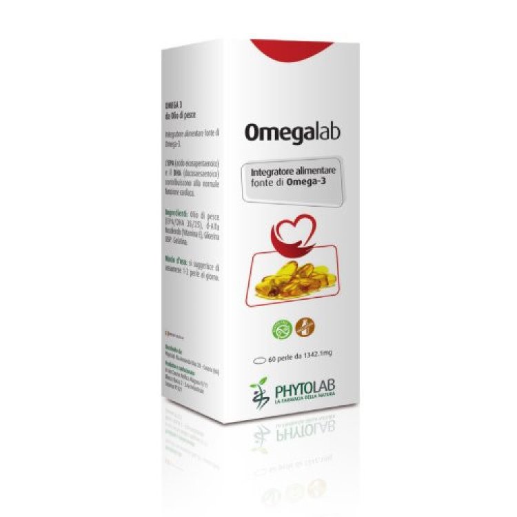 Phytolab Omegalab Integratore Alimentare Omega-3 per Cuore 60 Perle Phytolab Omegalab Integratore Alimentare Omega-3 per Cuore 60 Perle
