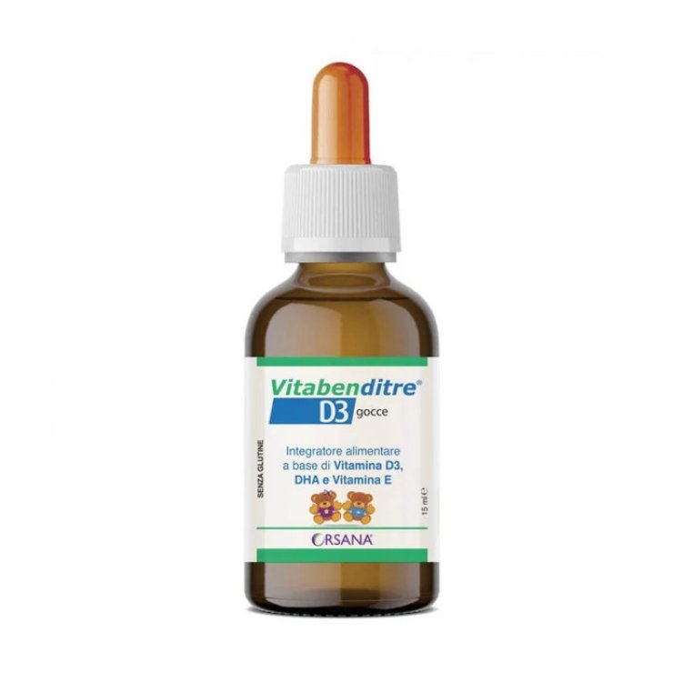 Orsana Vitaben D3 Gocce Integratore Alimentare per Ossa 15ml