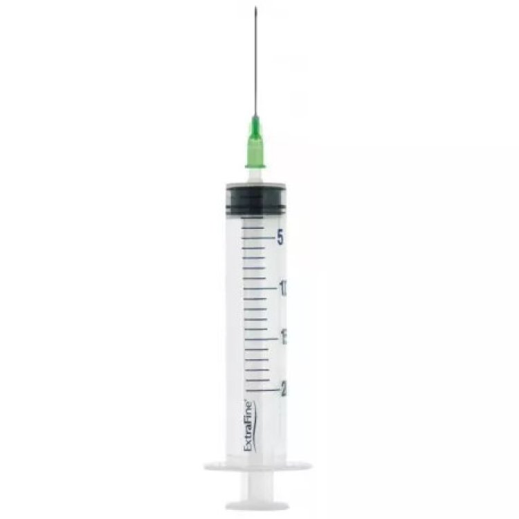 Extrafine Siringa 20ml con Ago 21G Eccentrico Monouso