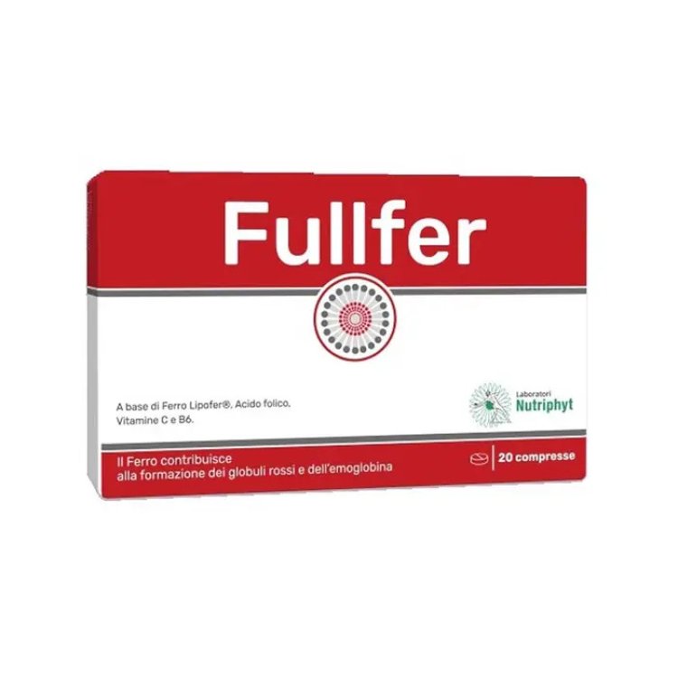 Laboratori Nutriphyt Fullfer Integratore di Ferro con Vitamine 20 Compresse Laboratori Nutriphyt Fullfer Integratore di Ferro con Vitamine 20 Compresse