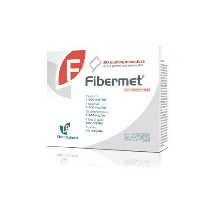 PharmExtracta Fibermet Integratore per Controllo Peso Corporeo in 20 Bustine