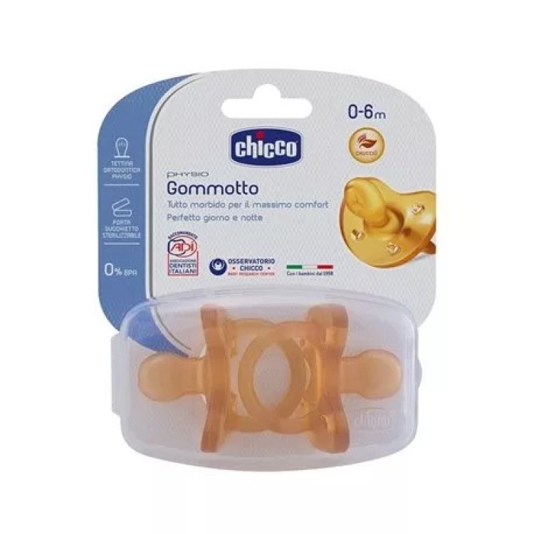 Chicco Physio Gommotto Caucci&ugrave; 0-6 Mesi 2 Pezzi