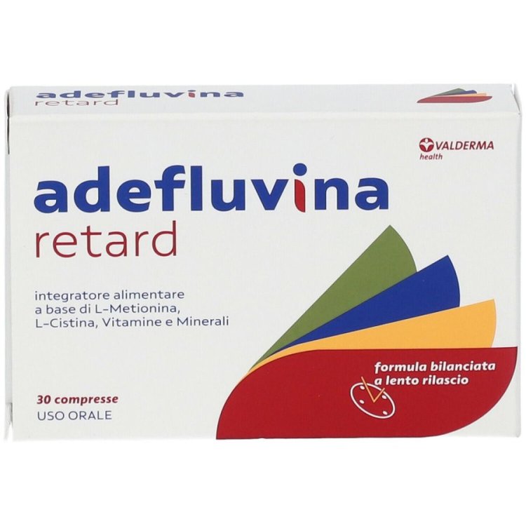 Valderma Adefluvina Retard Integratore per Capelli e Unghie 30 Compresse