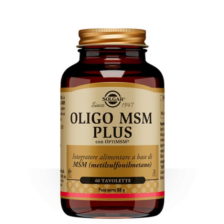 Solgar Oligo MSM Plus Integratore Zolfo per Unghie, Capelli e Cartilagini - 60 Tavolette