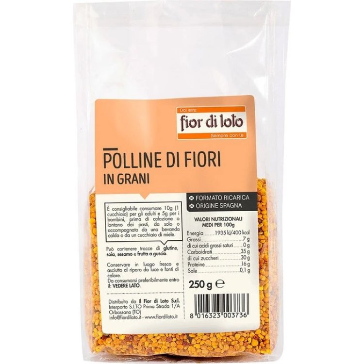 Fior Di Loto Polline In Grani Integratore Naturale Ricarica 250g