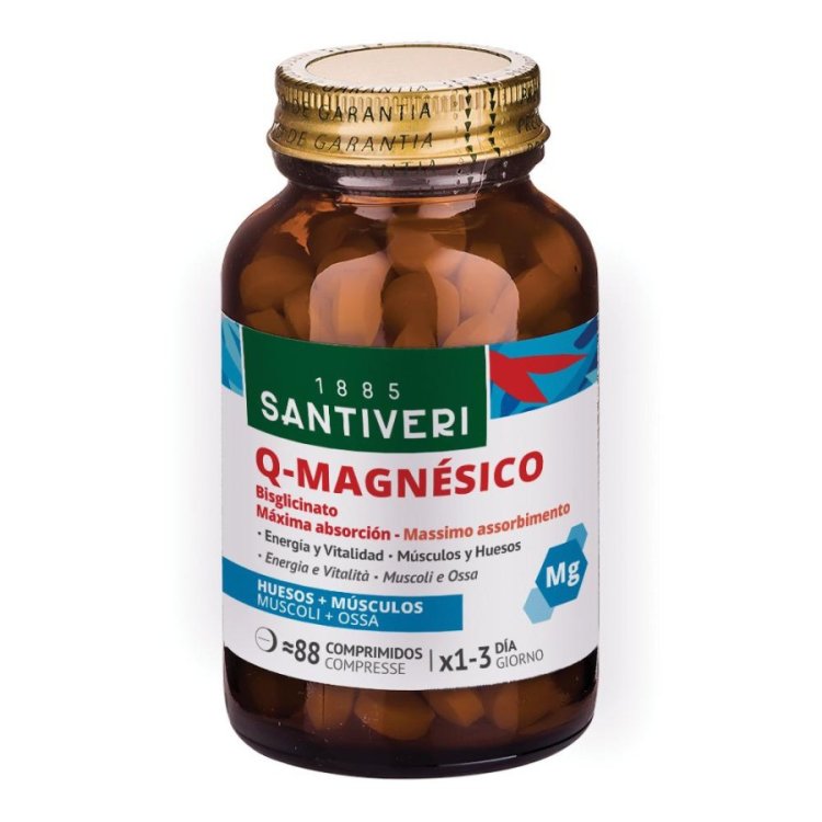 Santiveri Magnesio Integratore per Stanchezza e Ossatura - 88 Compresse Santiveri Magnesio Integratore per Stanchezza e Ossatura - 88 Compresse