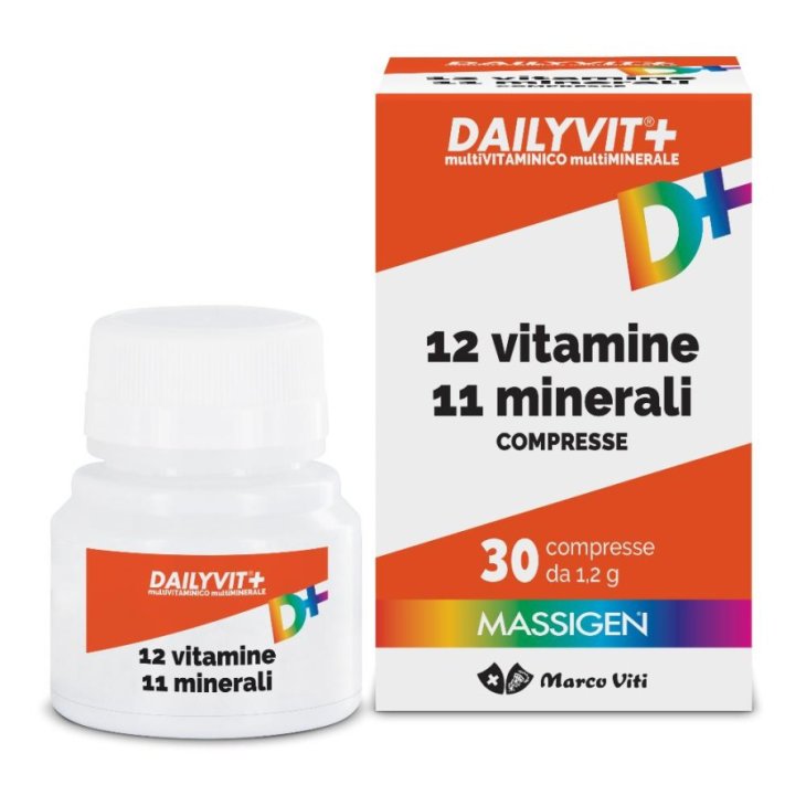 Massigen Dailyvit+ Integratore Multivitaminico Multiminerale 30 Compresse Massigen Dailyvit+ Integratore Multivitaminico Multiminerale 30 Compresse