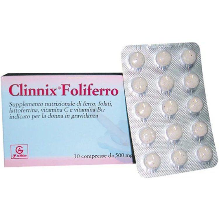 Provita Foliferro Integratore Alimentare Ferro, Acido Folico e Vitamina 30 Compresse