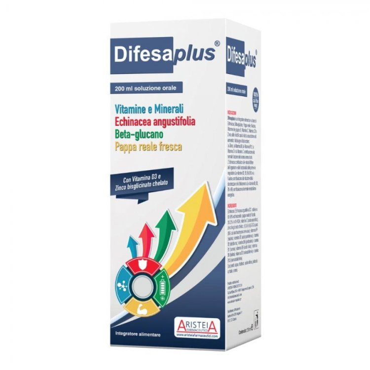Difesa Difesaplus Integratore Alimentare per Sistema Immunitario in Sciroppo 200ml Difesa Difesaplus Integratore Alimentare per Sistema Immunitario in Sciroppo 200ml