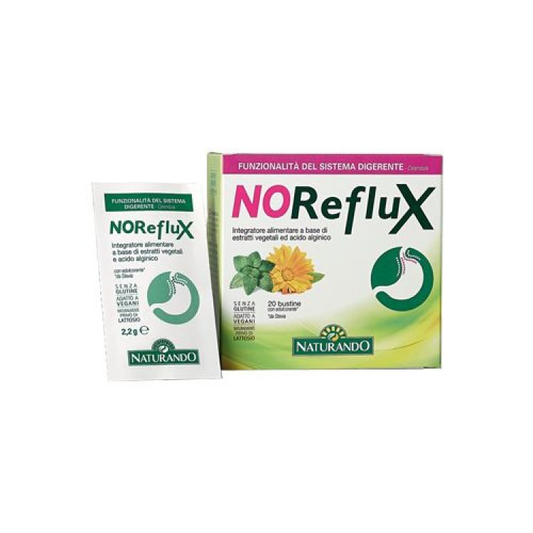 Naturando Noreflux Integratore Alimentare per la Digestione 20 Bustine Naturando Noreflux Integratore Alimentare per la Digestione 20 Bustine