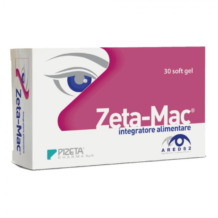 Pizeta Pharma Zeta-Mac Integratore Alimentare Per la Vista, 30 Capsule Pizeta Pharma Zeta-Mac Integratore Alimentare Per la Vista, 30 Capsule