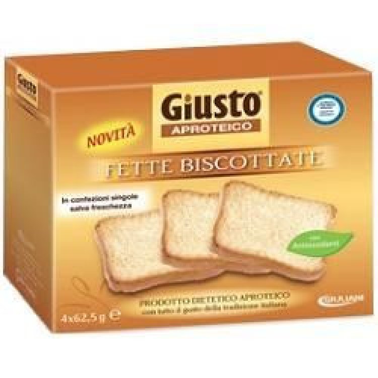 Giusto Aproteico Fette Biscottate Ricche di Fibre 250 g