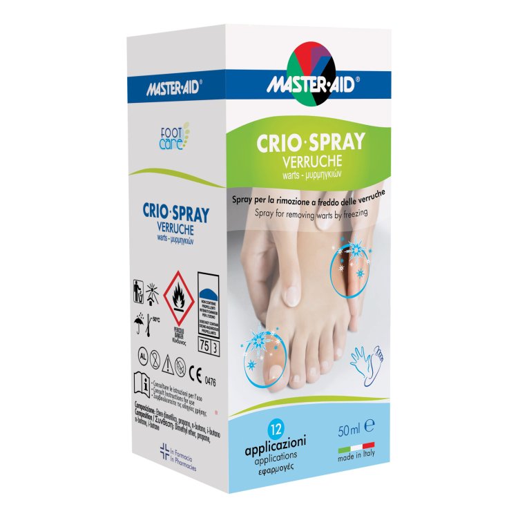 Master Aid Crio Spray Verruche Dispositivo Medico per Rimozione Verruche 50ml