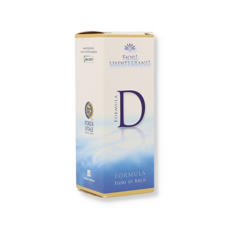 Forza Vitale Italia Formula D Fiori Mediterranei Gocce per Benessere Emotivo 20 ml
