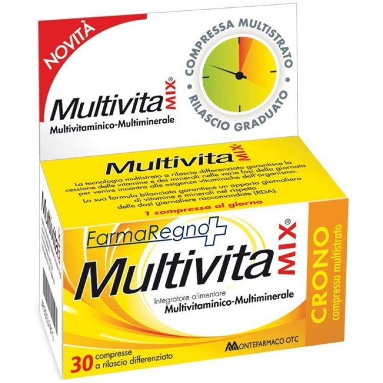 Multivitaminix MultivitaMIX Crono Integratore Multivitaminico e Multiminerale 30 Compresse