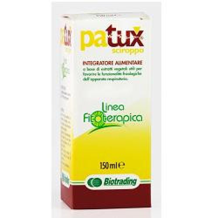 Biotrading Patux Sciroppo Integratore Alimentare per Apparato Respiratorio 150ml Biotrading Patux Sciroppo Integratore Alimentare per Apparato Respiratorio 150ml