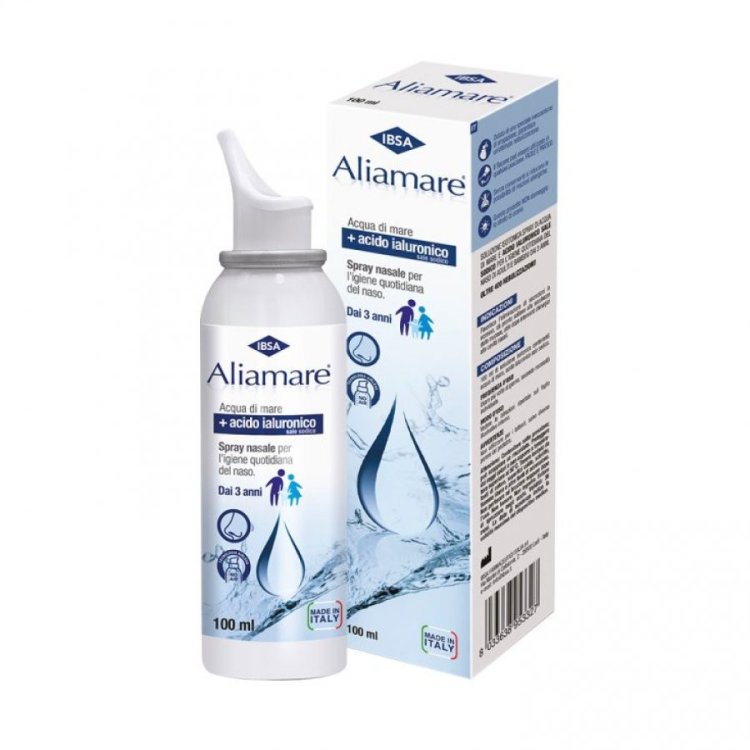 Aliamare Spray Nasale Soluzione Isotonica per Igiene Naso e Orecchie 100ml
