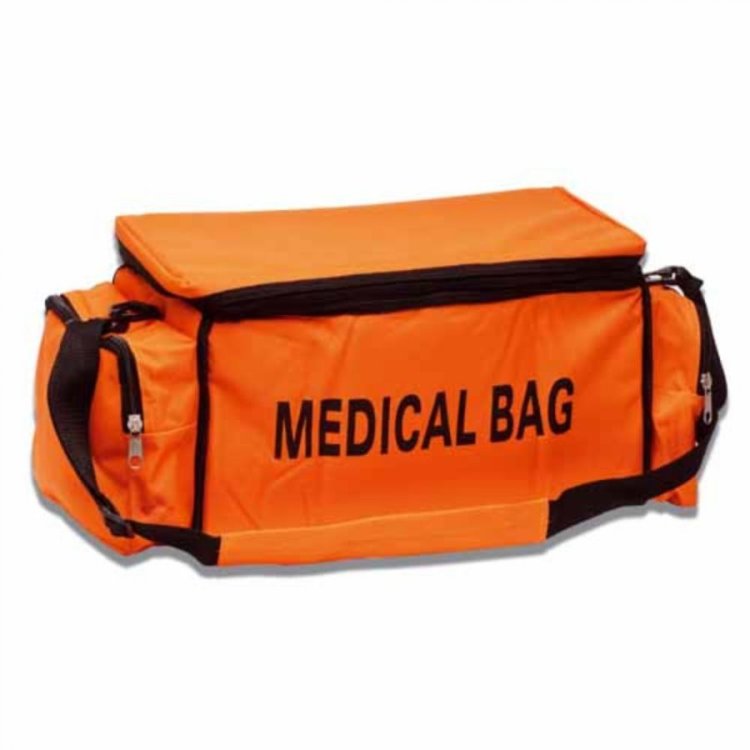 Borsa Portamedicinali Sportiva Nera, Nylon 420D Impermeabile, 13 Litri, Con Tracolla E Tasche Interne
