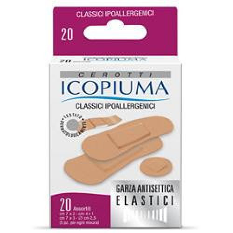 Icopiuma Cerotti Classici Misti Per Medicazione 20 Pezzi