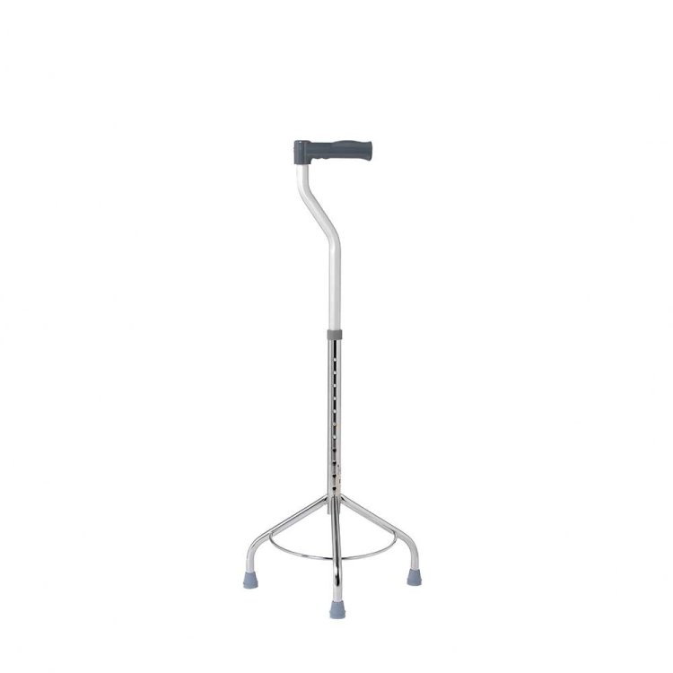 Intermed Tripode AD10 Grigio Alluminio Regolabile 11 Livelli Puntali Antiscivolo