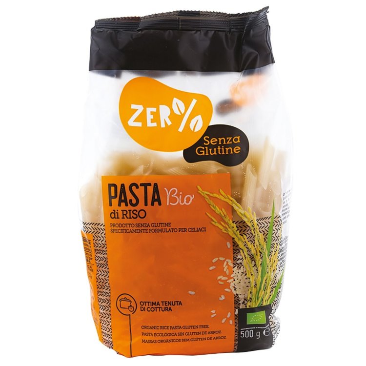 Zer% Glutine Penne di Riso Bio Senza Glutine 500g