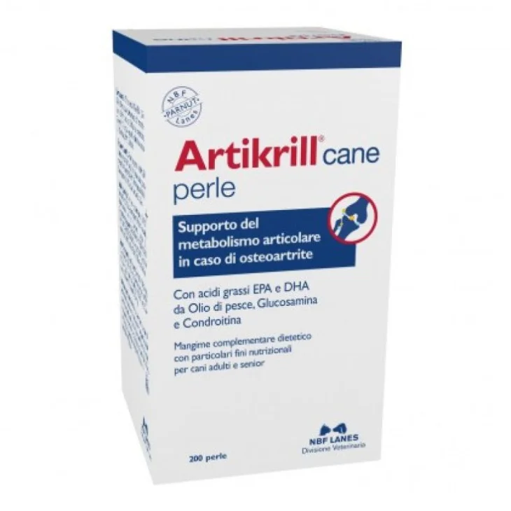 N.b.f. Lanes Artikrill Cane Integratore Supporto Articolare in Perle - 200 Perle