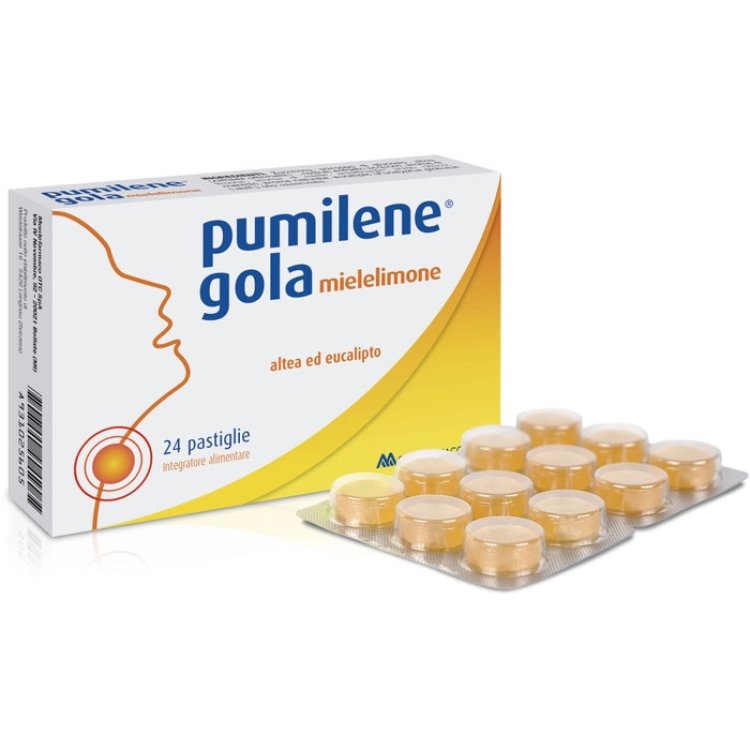 Pumilene Gola Miele Limone Pastiglie Emolliente Lenitivo 24 pz