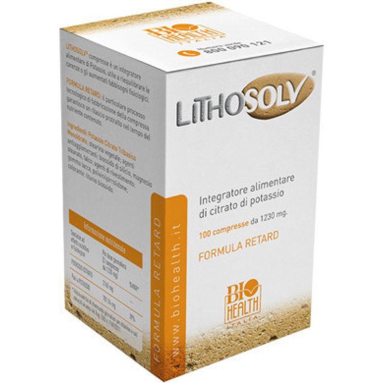 Lithosolv Lithosolv Retard Integratore Sali Minerali 100 Compresse
