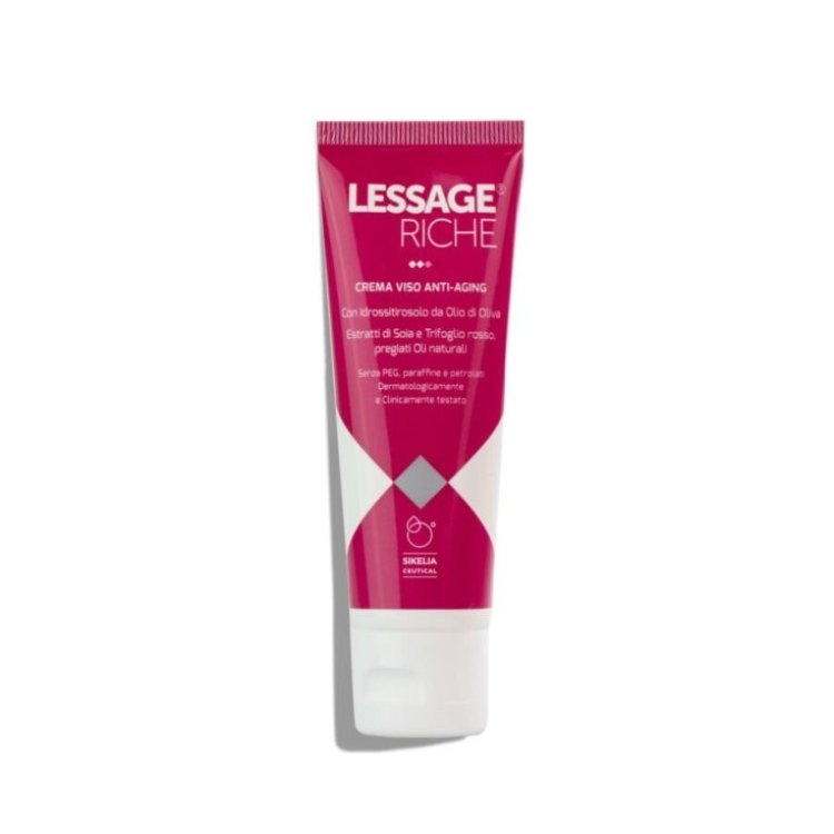 Sikelia Ceutical Lessage Riche Trattamento Viso Anti-Aging Ridensificante 50 ml