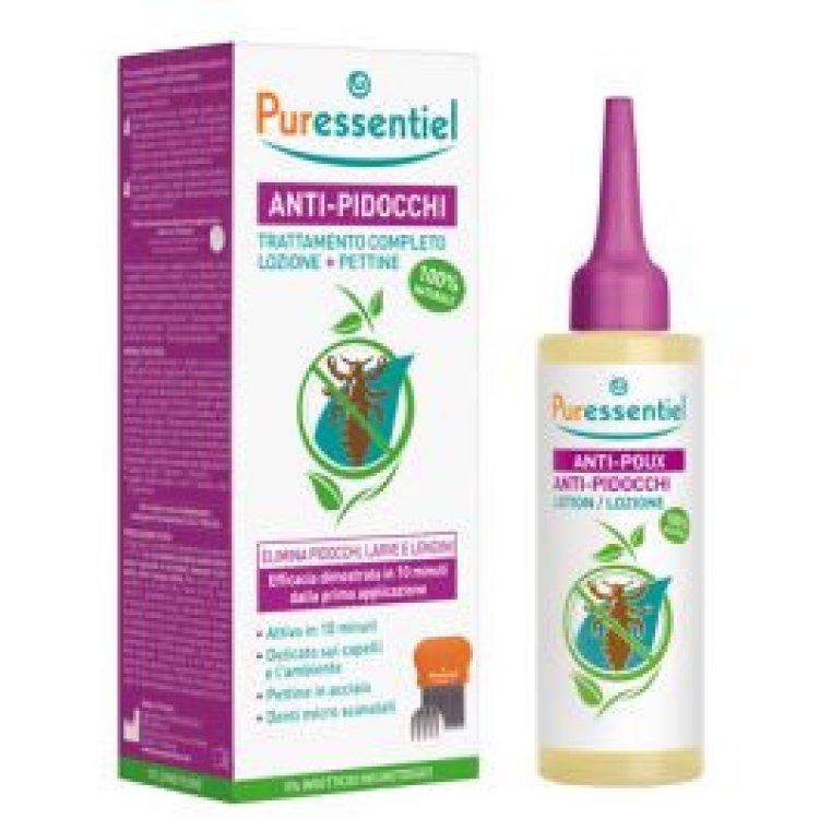 Puressentiel Lozione Anti-Pidocchi + Pettine, 100 ml