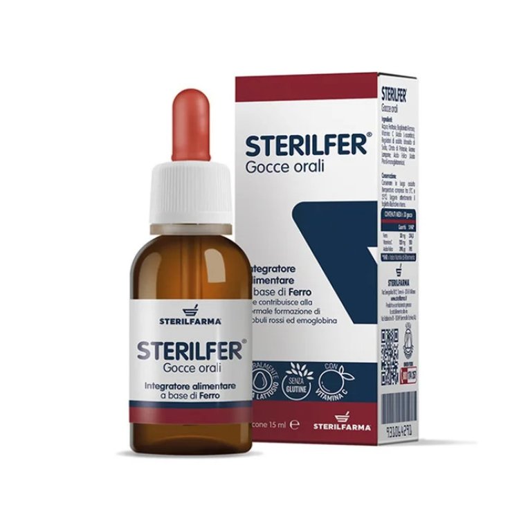 Sterilfarma Sterilfer Gocce Integratore Ferro Acido Folico Vitamina C 15ml
